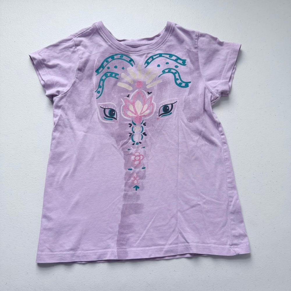 Girls Elephant Graphic Tee Size 6 Tea Collection